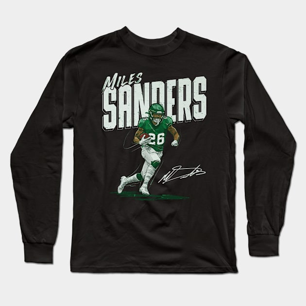 Miles Sanders New York J Chisel Long Sleeve T-Shirt by MASTER_SHAOLIN